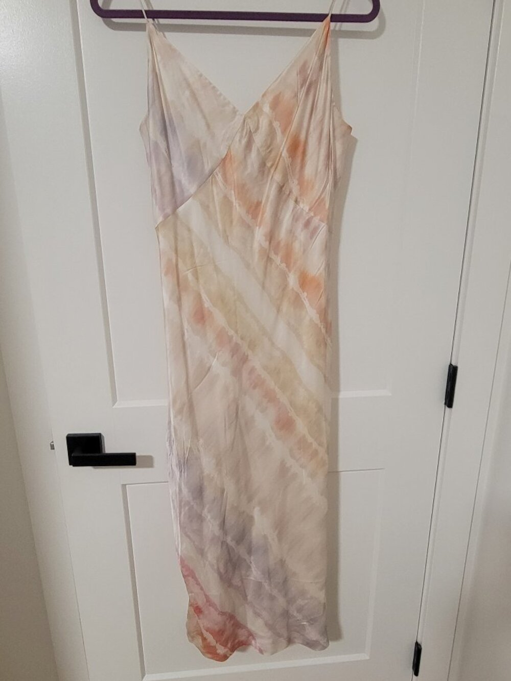 AllSaints Melody Marea Silk-Blend Slip Dress - Picture 2 of 8